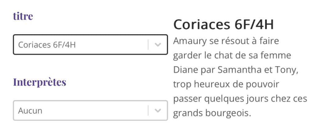 Recherche par titre.