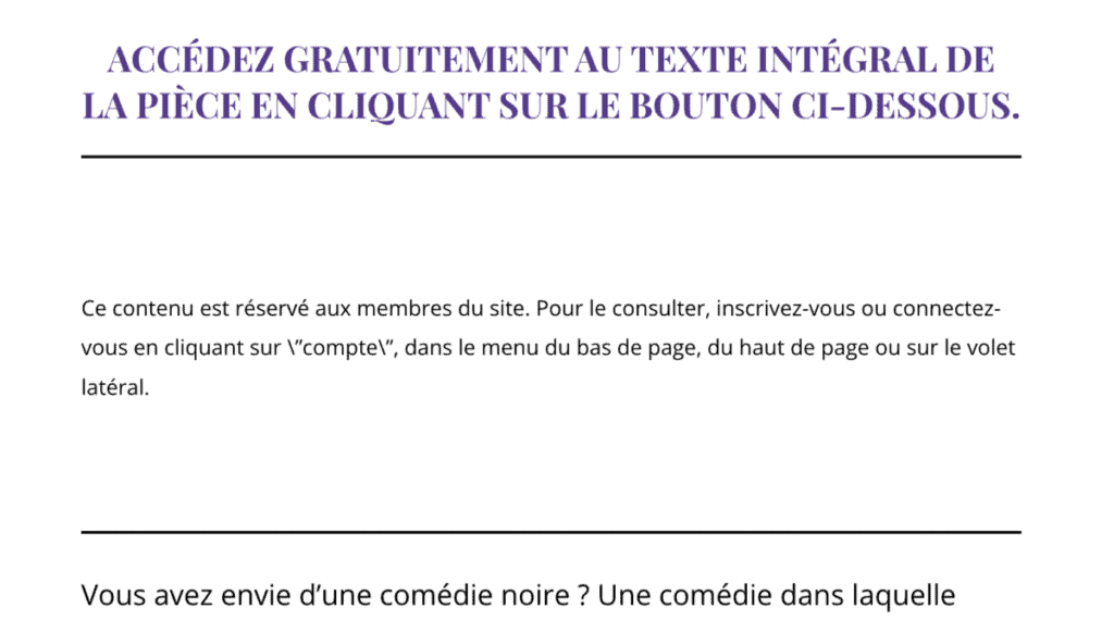 Message aux personnes non inscrites sur le site de Rivoire & Cartier.