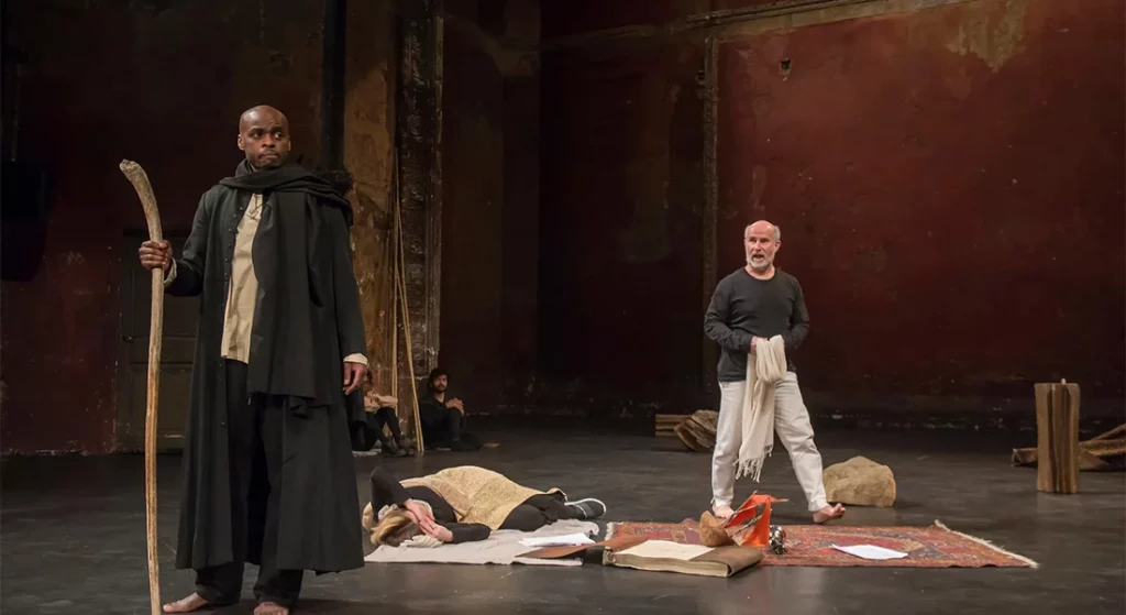 La Tempête de Shakespeare, mise en sène de Peter Brook.