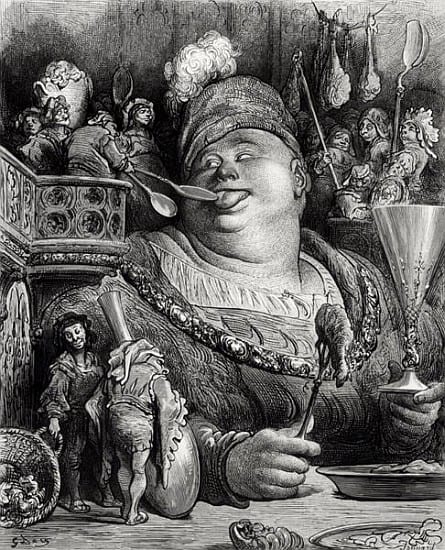 Gustave Doré, le repas des Gargantua.