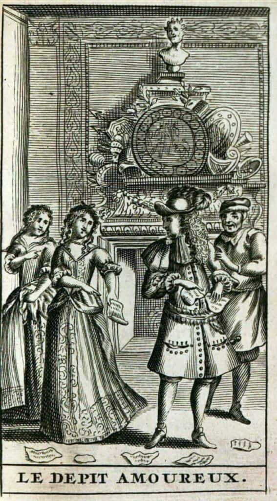 Le Dépit Amoureux, Frontispice de l'édition de 1682.